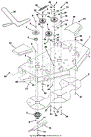 Mower Deck, Belt, Idlers And Blades