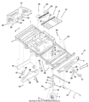 Frame, Hood, Footrest, Casters And Tires