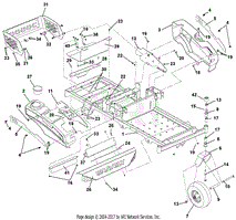 Frame, Hood, Fenders, Casters And Tires