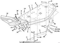 Deck, Discharge Chute And Baffles