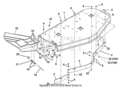 Deck, Discharge Chute And Baffles