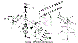 Driveshaft / Guard / Gearcase - Model 2845 Attachment