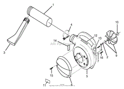 Volute, Fan And Tubes