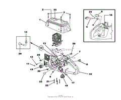 Engine Housing - Fuel Tank - Oil Tank