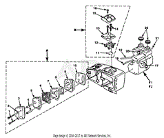 Muffler - Carburetor - Tank