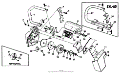 Homelite XL12 Chain Saw UT-10541-C Parts Diagram for HS-179