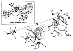 Homelite XL12 Chain Saw UT-10541-C Parts Diagram for HS-179