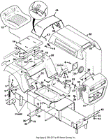 Cowling, Rear Fender And Seat Assembly