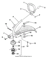 Shaft - Spool &amp; String - Grass Deflector