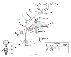 Shaft - Spool &amp; String - Grass Deflector