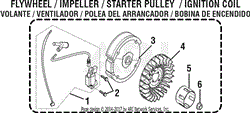 General Assembly - Flywheel/Impeller/Starter Pulley/Ignition Coil