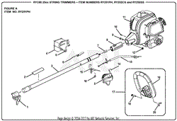 Homelite RY251PH 25cc String Trimmers Mfg. No. 090333032 7