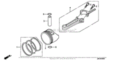 PISTON + CONNECTING ROD