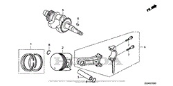 CRANKSHAFT + PISTON