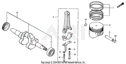 CRANKSHAFT + PISTON + RINGS