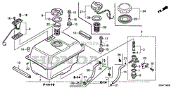 FUEL TANK + FUEL STRAINER