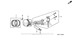 PISTON + CONNECTING ROD