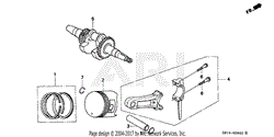 PISTON + RINGS + CRANKSHAFT