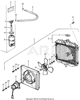 RADIATOR + RESERVE TANK + FAN MOTOR