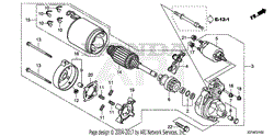 STARTER MOTOR            (EM4000SX/5000SXK3/6500SXK2)