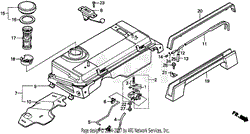 FUEL TANK + CARRYING HANDLE