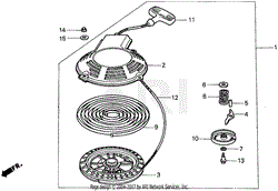 HR173 RECOIL STARTER --2613584