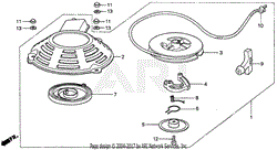 HR173 RECOIL STARTER 2613585--