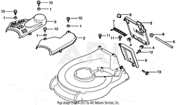 DISCHARGE GUARD + BAG OPENING PANEL + BELT COVER