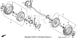 FRONT WHEEL (HRC215,     HRC216, HRC216K1)