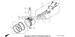 PISTON@CONNECTING ROD    (HRX217/K1/K2/K3/K4/K5)