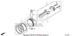 PISTON@CONNECTING ROD    (HRX217K6)