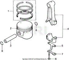 F400 PISTON + CONNECTING ROD