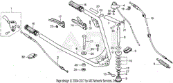 HANDLEBAR + THROTTLE CABLE + CLUTCH