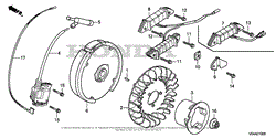 FLYWHEEL + IGNITION COIL (1)