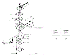 Kit - Carburetor Assembly PN 530069629 (WT-289)