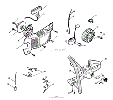 Starter, Ignition, Tank Assembly And Throttle Trigger Kit