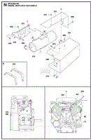 Engine, Muffler &amp; Heatshield