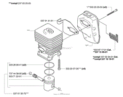 Piston / Cylinder / Muffler