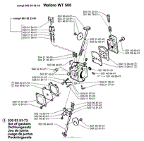 Carburetor Parts Walbro WT 500