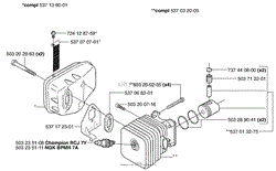 Piston / Cylinder / Muffler