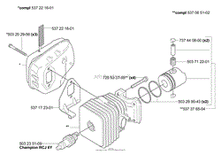 Piston/Cylinder/Muffler