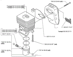 Piston/Cylinder/Muffler