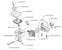 Husqvarna Line Trimmer 325 LX (2000-01) OEM Parts Diagram