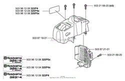 Husqvarna 325 P4 X-Series (2002-05) Parts Diagram for Starter