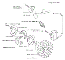 Husqvarna 325 P4 X-Series (2002-05) Parts Diagram for Starter