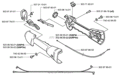 Husqvarna 326 P5X (2004-06) Parts Diagram for Shaft / Tube