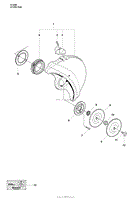 Wheel Guard Assembly / Support Flange and Bushing