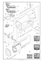 Motor Housing And Field Coil And Brush Rocker And Carbon Brush