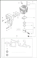 Cylinder, Piston &amp; Muffler