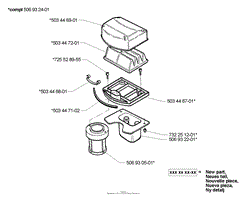 Husqvarna Rider Proflex 18 (2001-01) Parts Diagrams